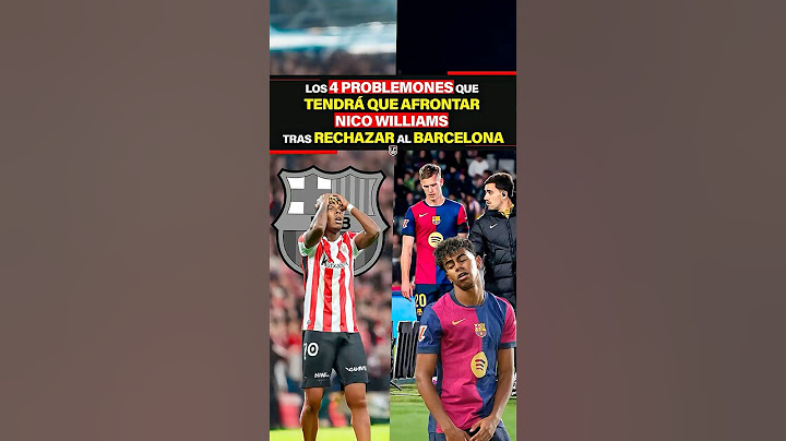 Los 4 PROBLEMONES que TENDRÁ que afrontar NICO WILLIAMS tras RECHAZAR al Barcelona🤔🔥🏃🏻‍➡️