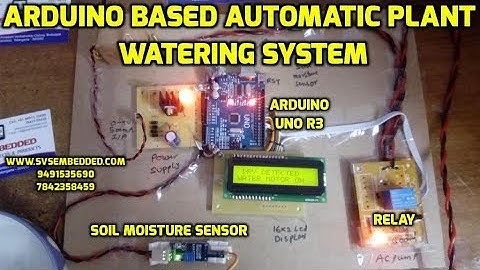 Arduino Based Automatic Plant Watering System with Soil Moisture sensor