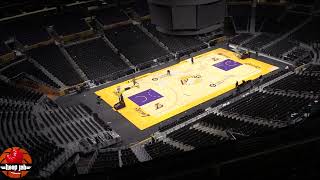 Crypto.Com Arena Fully Transforms Lakers Floor Into Clippers Floor. 2024