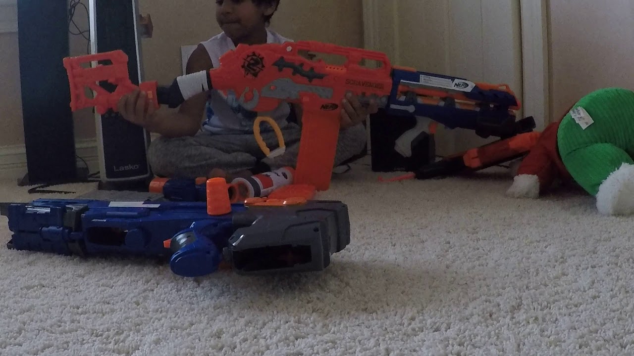 putting nerf gun together - YouTube