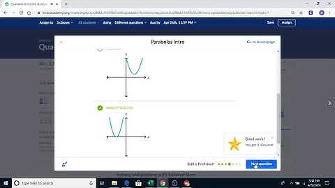 Khan Academy Parabola Intro