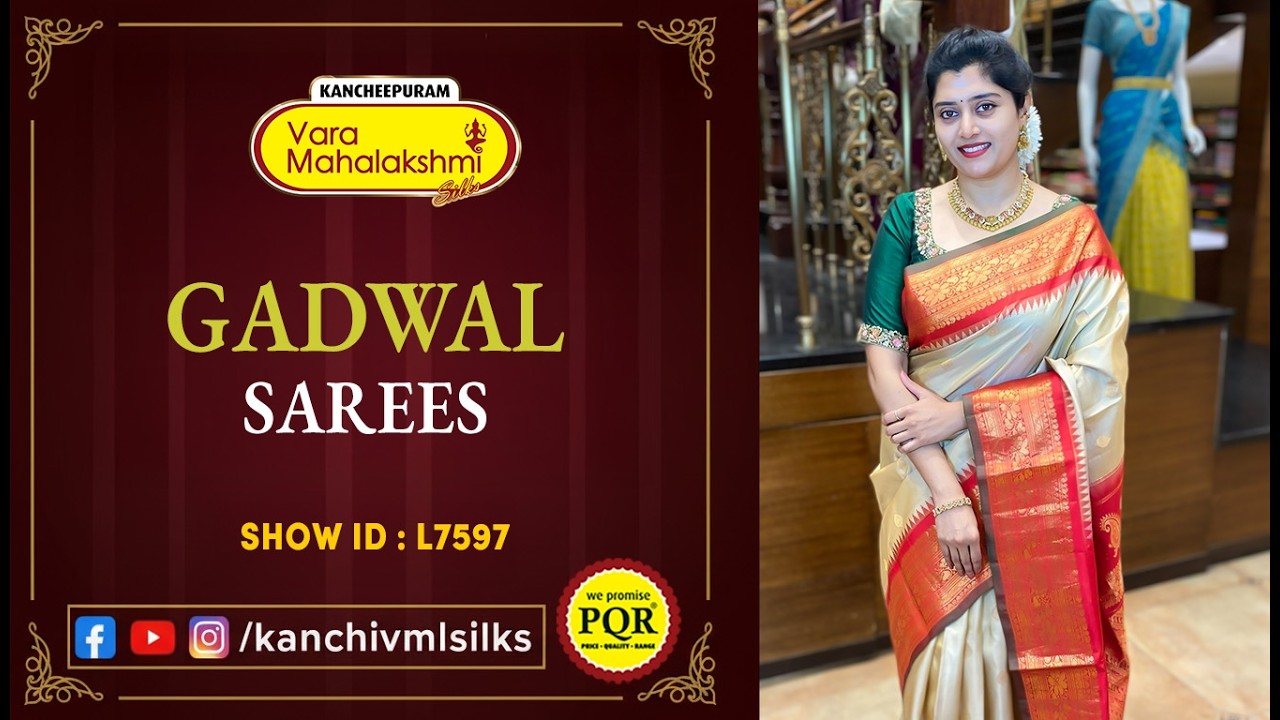 Gadwal Sarees Collection | WhatsApp Number 89 0001 0002 | Kancheepuram Varamahalakshmi Silks LIVE