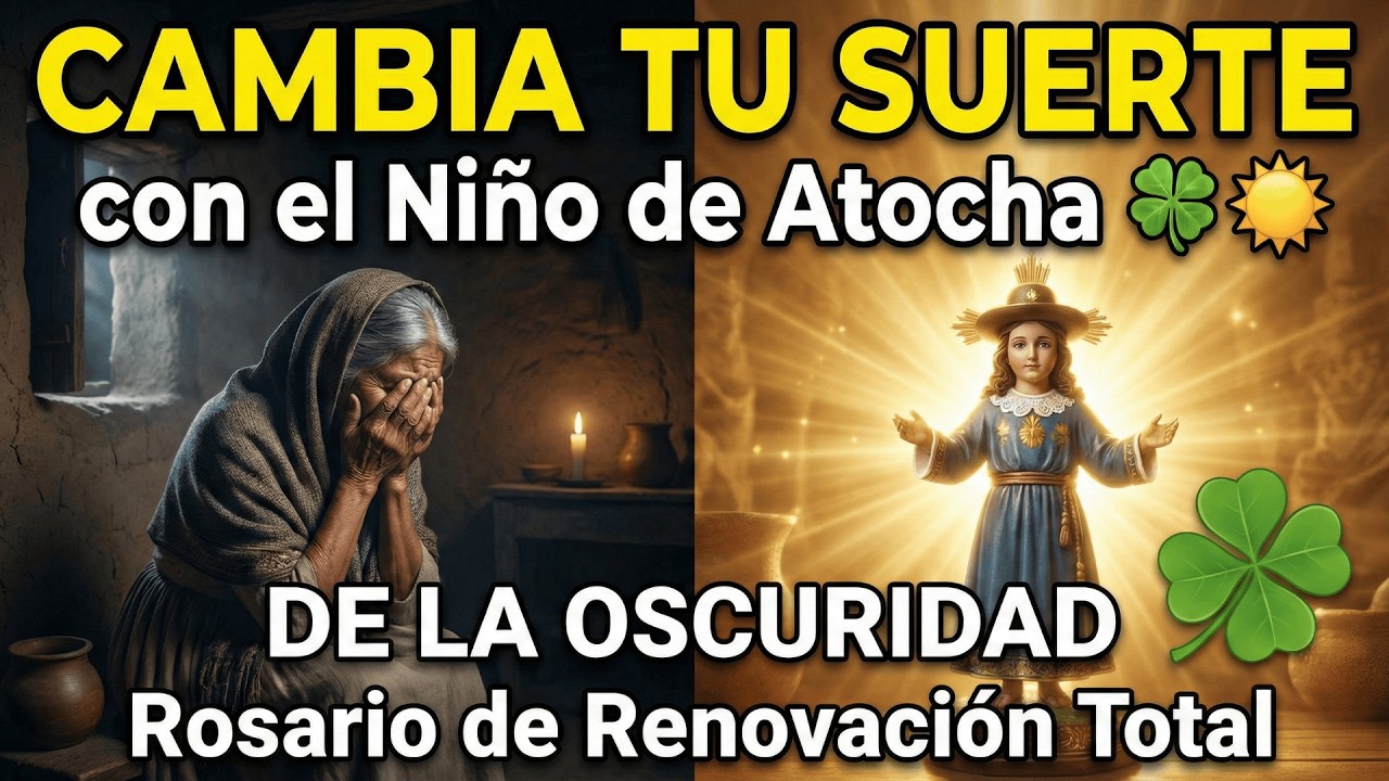 CAMBIA TU SUERTE con el Niño de Atocha 🍀☀️ | De la Oscuridad a la Luz: Rosario de Renovación Total