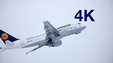 4K WINTER PLANE SPOTTING Munich Airport  MUC 55 minutes of Takeoffs, Taxi, Landings  2018