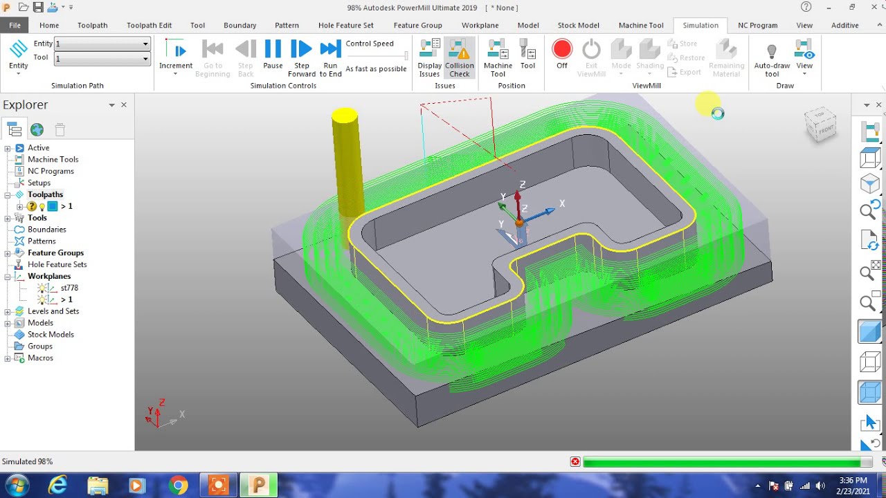 (7)#AutoDesk PowerMill #feature Profile - YouTube