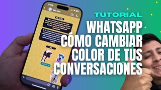 ¡CAMBIA EL COLOR de tus conversaciones DE WHATSAPP! Usa este truco (2024)