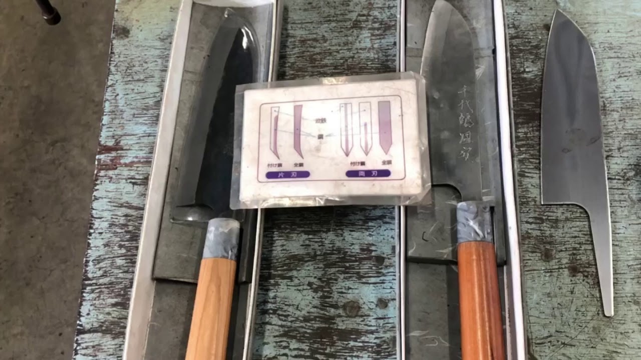Takefu Knife village forging a Japanese kitchen knife