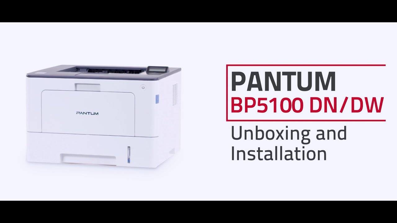 התקנת מדפסת לייזר שחור לבן של פנטום - BP5100 Pantum