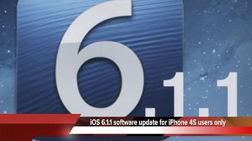 iOS 6.1.1 software update for iPhone 4S users only