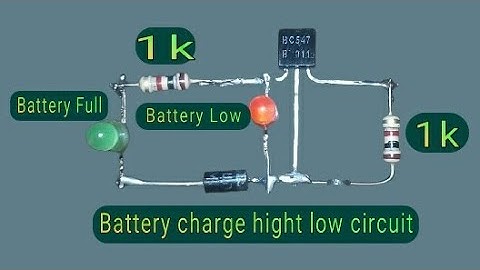 Simple 3.7v battery charger full low signal indicator