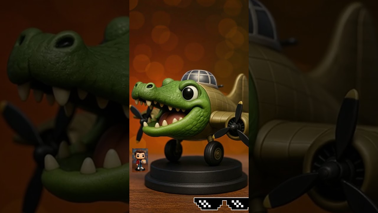 Chibi Brainrot Animals 3d Printed | Crocodilo Bombardino