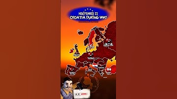 how feared is croatia #europe #mapping #map #geography #history #mapper #shorts #edit #ww2