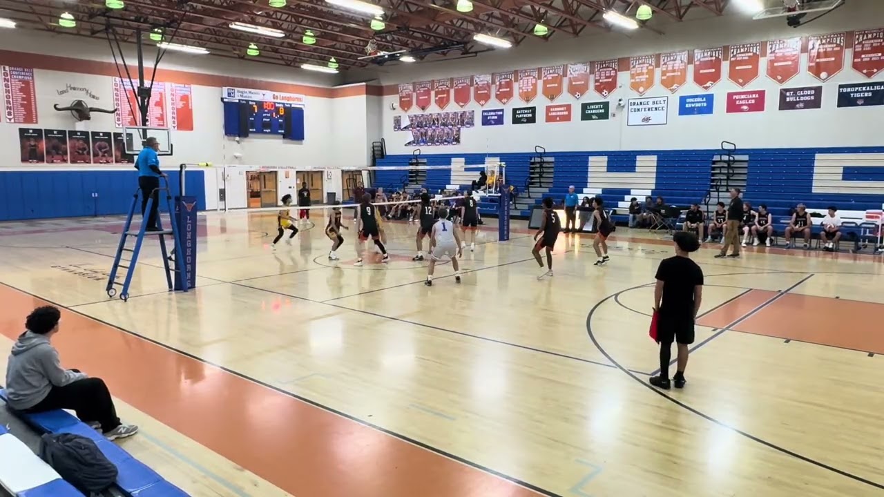 Harmony High School Longhorns vs St Cloud High School Mens Volleyball: Set 3