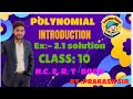 Class 10 Maths Chapter 2 | Polynomials | बहुपद | Full Chapter Explanation | Board Exam 2026-2027