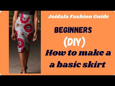How to draft a basic skirt for beginners @joidalafashionguide_01 - YouTube