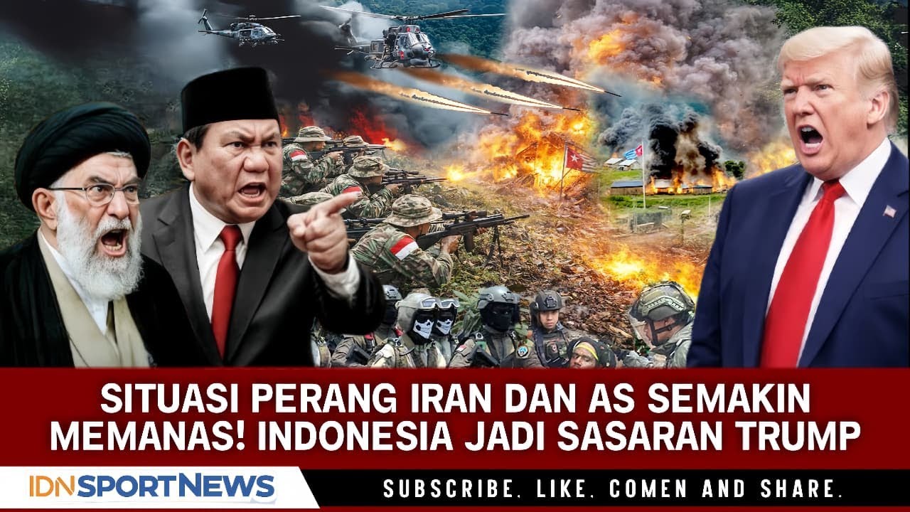 CELAKA! SITUASI PERANG IRAN VS AS SEMAKIN MEMANAS, INDONESIA JADI SASARAN ANCAMAN TRUMP