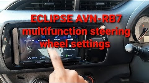 ECLIPSE AVN-RB7multifunction steering wheel settings