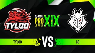 TYLOO vs. G2 - Map 2 [Inferno] - ESL Pro League Season 19 - Group B