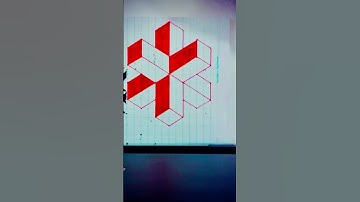 Relaxing 3D Drawing with Pen and Scale | Aesthetic Geometric Art   #ytshorts #trending #shorts #yt