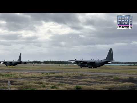 Military Aircraft Leaving Bermuda, Feb 5 2024