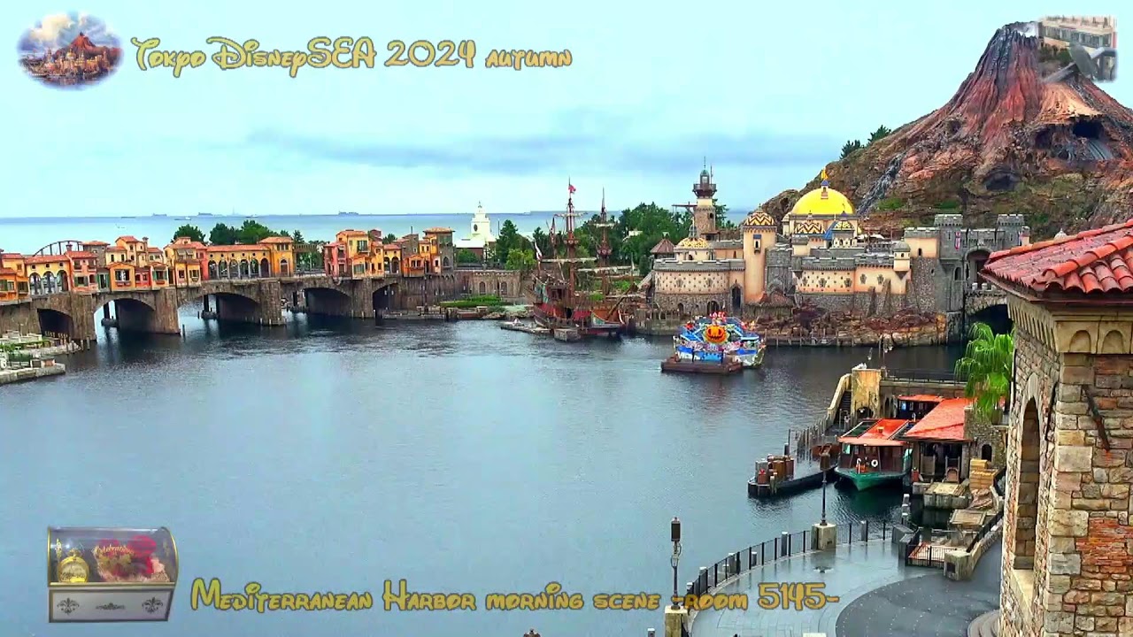 東京ディズニーシー・ホテルミラコスタ 静かな早朝のハーバー グリーティング船 BGM 録画映像