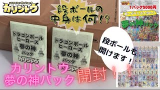 【ドラゴンボールヒーローズ】カリントウ夢の神パックを開封後に謎の段ボールも開けてみたら…？【衝撃】