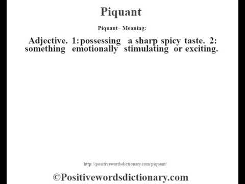 Piquant definition | Piquant meaning