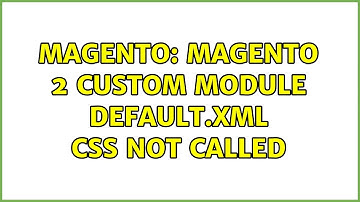 Magento: Magento 2 Custom module default.xml CSS not called