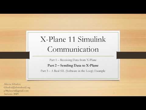 X-Plane 11 Simulink Real-Time UDP Communication - Send Data To X-Plane