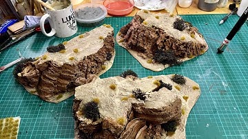 How to Paint and Build Desert Terrain Part 3 - Painting Desert Outcrops/Hills