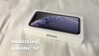 unboxing iphone xr 128gb black✨📱🍎 | halcyrence