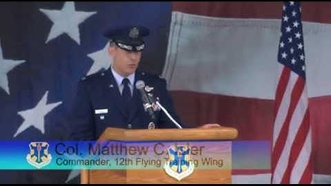 12th FTW Change of Command ceremony