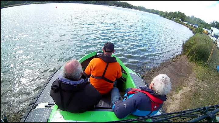 Three up in our diy electric hovercraft