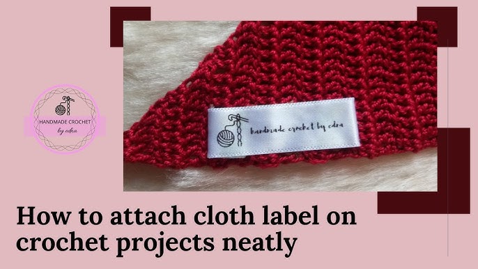 How to Sew Garment Tags onto Crochet and Knit Pieces 