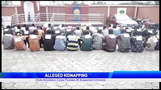 Ondo Amotekun Corps Parades 45 Suspected Criminals