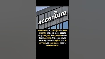 Accenture Cuts 11,000 Jobs – Warns More Layoffs Ahead Without AI Skills #accenture #ai #usa #yt