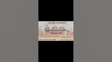 TYPES OF DECREE IN CODE OF CIVIL PROCEDURE  #trending #viralcontent #viralvideo