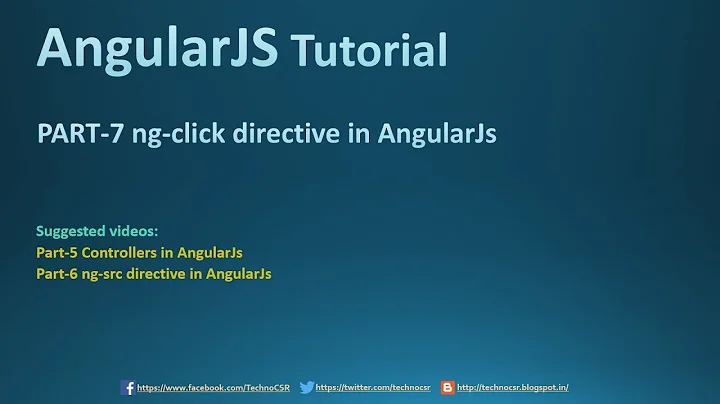 Part - 7  ng-click directive in AngularJs