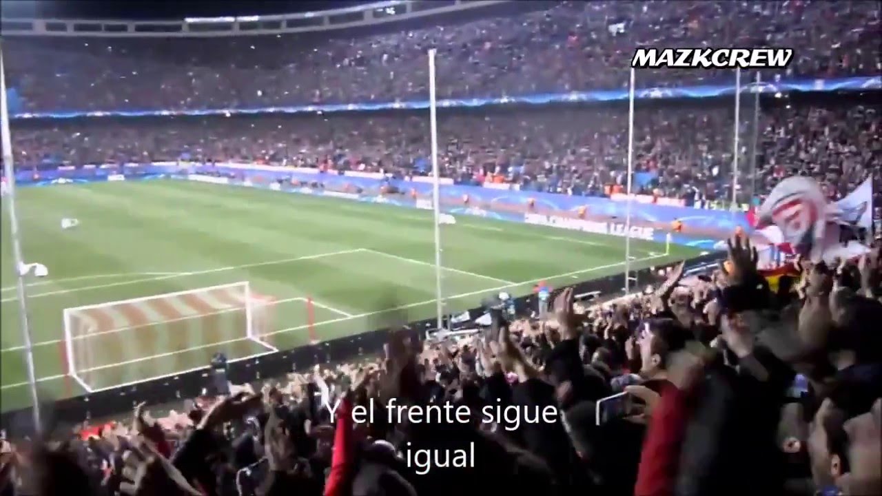 Frente Atlético , nueva canción , contigo hasta el final con letra