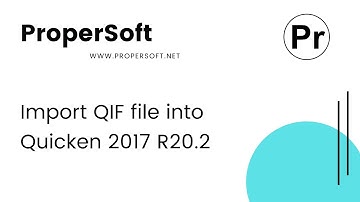 Import QIF file into Quicken 2017 R20.2