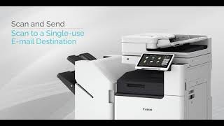 How to Scan to a Single-Use E-mail Destination on the imageRUNNER ADVANCE DX