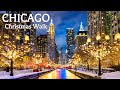 🇺🇸 CHICAGO🎄🎅 Christmas Walk 4K, USA