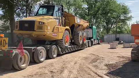 2015 CAT 730C Articulated Dump Truck Leaving Mico Yard