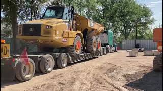 2015 CAT 730C Articulated Dump Truck Leaving Mico Yard