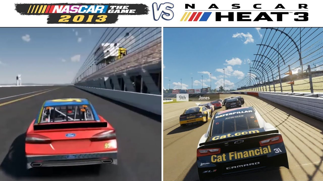 NASCAR Games Comparison (2013 2018 Gameplay Comparison) YouTube