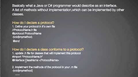 appBuilderTV.com Objective-c Protocols