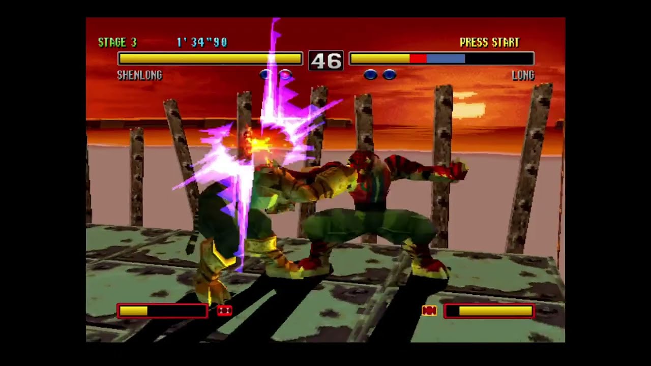 Bloody Roar 2 (PSX) : Shen Long the Tiger Gameplay
