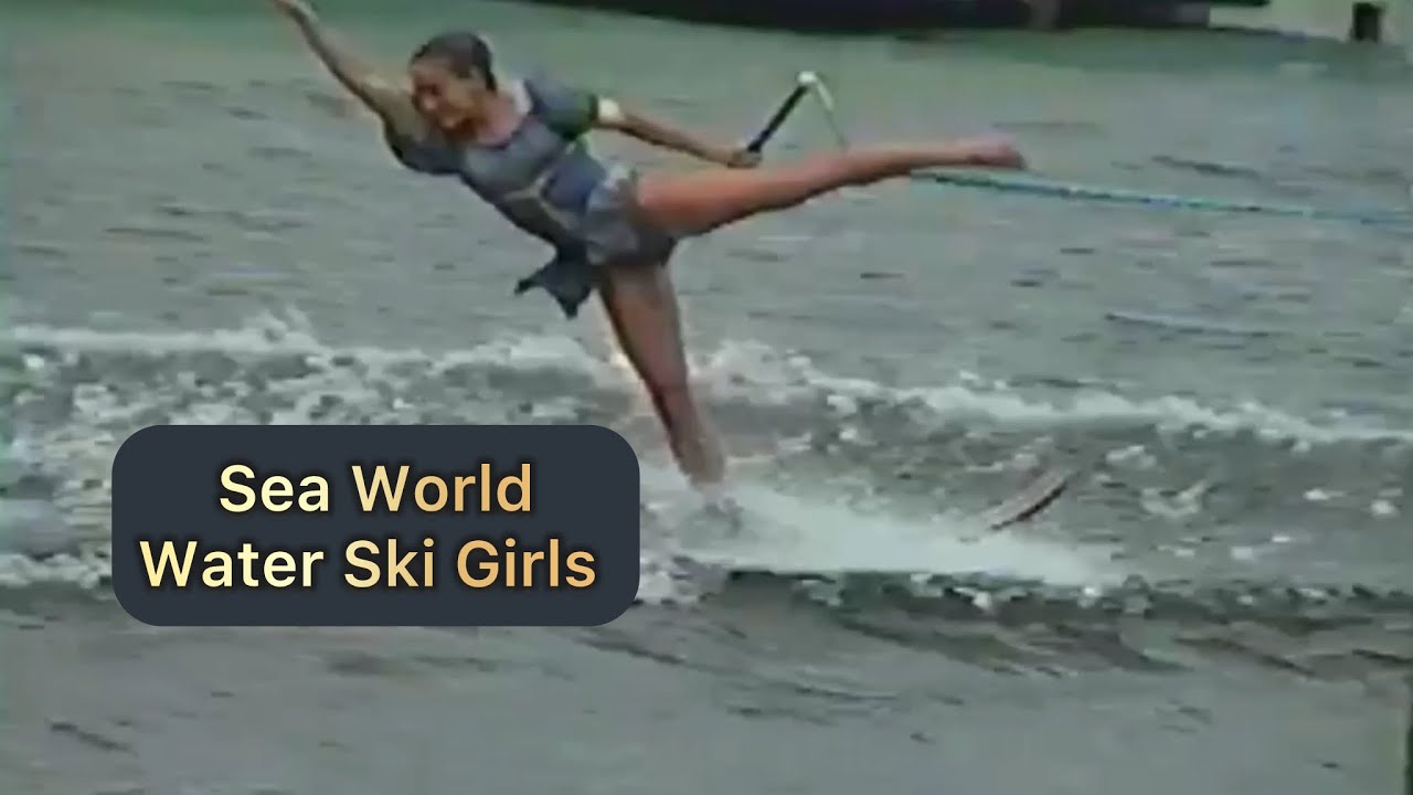 Sea World Water Ski gold digger intensity, show part two girls Ski