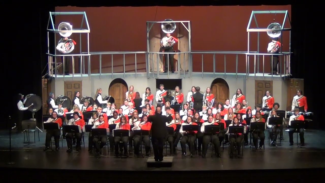 Elida High School Marching Band perform the Senior's Song-"Crazy Little Thing Called Love"