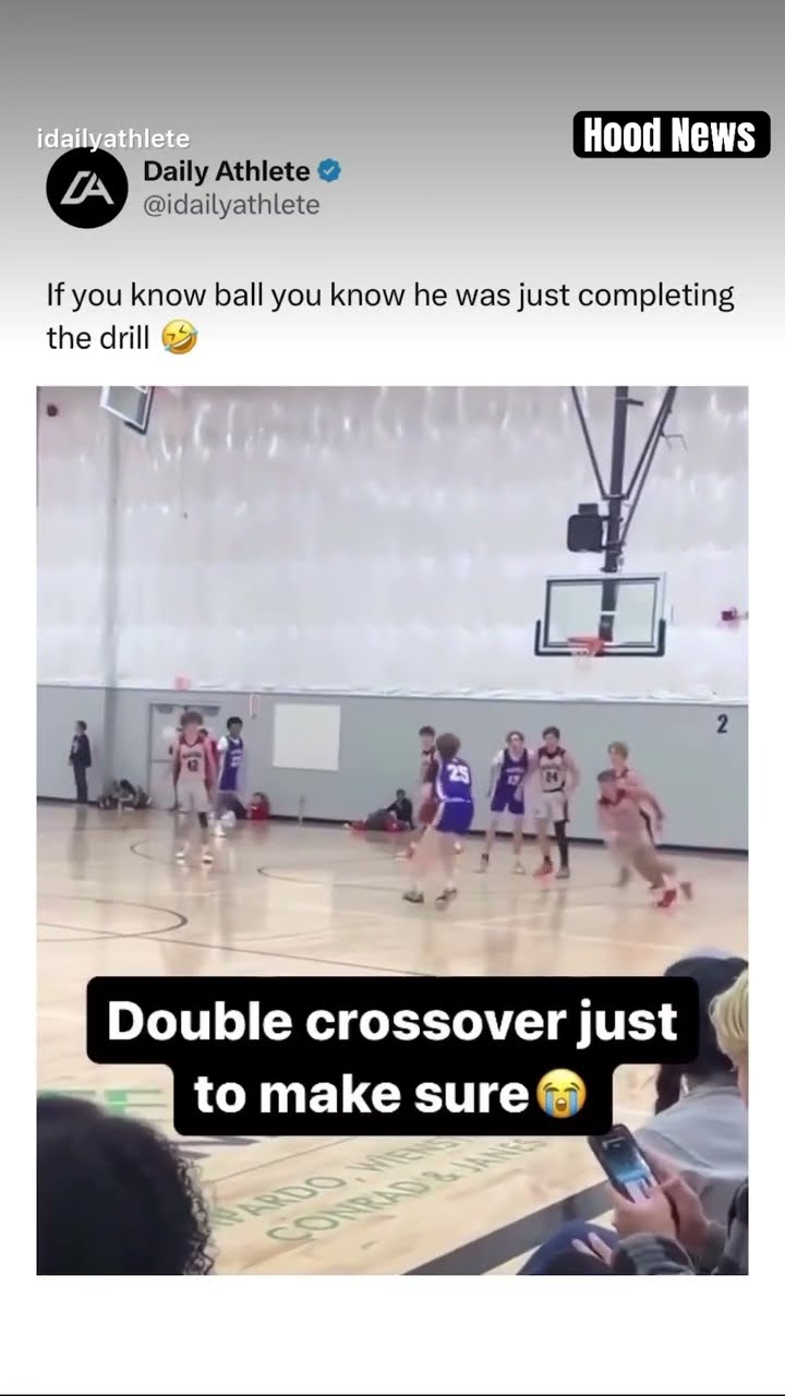 Double crossover #hoodnews #anklebreakers #crossover #basketball #sports #omg #how #wow #wtf